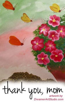 Thank You Mom Card and Poem