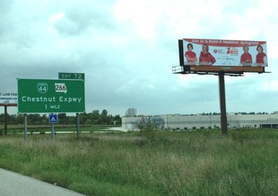 Women Connect4Good & Go Red Billboard