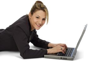Woman With Laptop