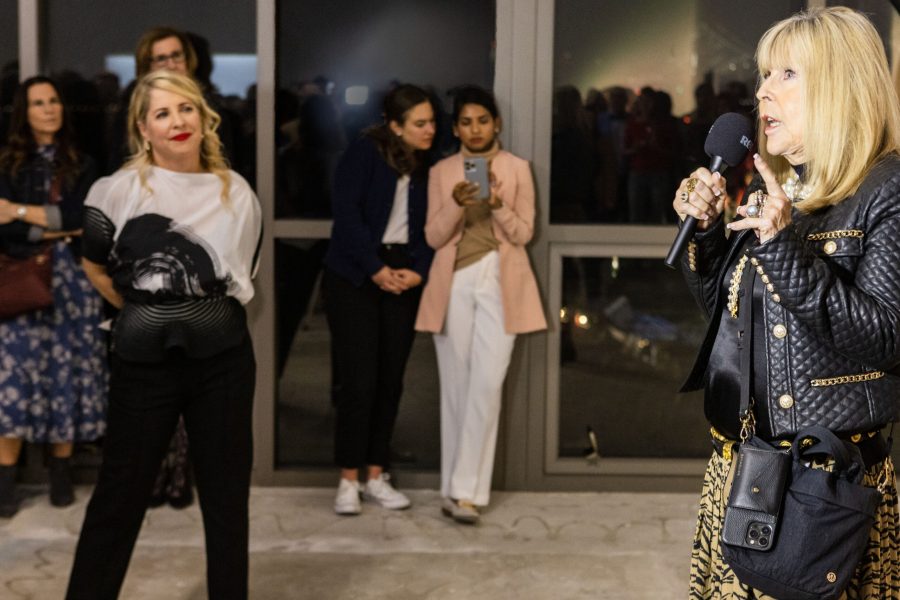 SAN FRANCISCO, CA - November 2 - Nancy O'Reilly attends Tiffany Shlain Opening at SHACK15 on November 2nd 2022 at Ferry Building in San Francisco, CA (Photo - Ando Caulfield for Drew Altizer Photography)